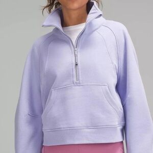 |NWT| Lululemon | Scuba Oversized Funnel-Neck Half Zip |Lilac Smoke |xs/s